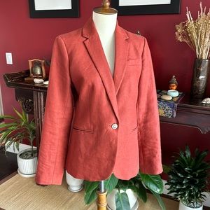 J crew linen Campbell blazer